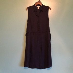 Perfect navy blue silky dress